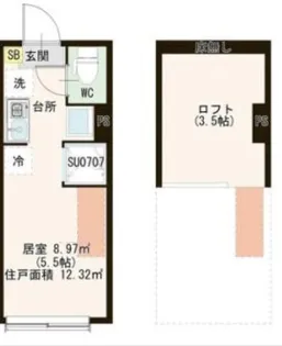 ハーモニーテラス町屋VI【1階】の間取り