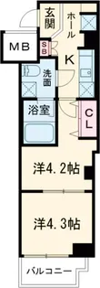 ラフィスタ亀有【7階】の間取り