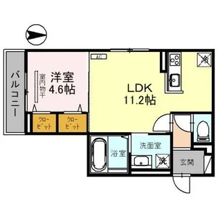 ルミナス清水町【3階】の間取り