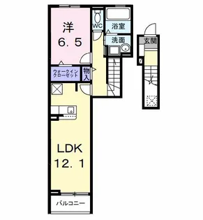 PEANUTS(ピ-ナッツ)【2階】の間取り