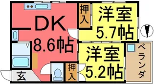 Kコート【3階】の間取り