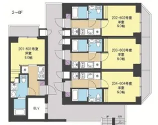 ピァッツァ鶴見【3階】の間取り