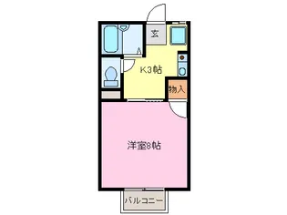 ウィングスズカ【1階】の間取り