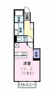 ソレイユ K【1階】の間取り