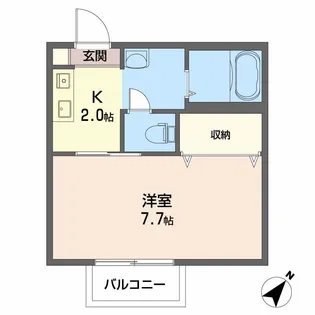 シャーメゾン土橋【1階】の間取り