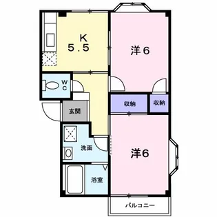 プリムロウズ 1【1階】の間取り