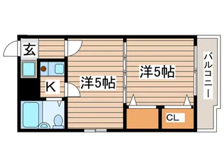 エスト葵南マンション【5階】の間取り