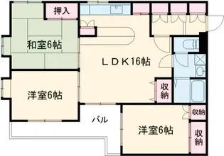 北赤羽マンション【4階】の間取り