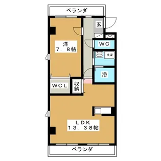 ヒルサイドコート東戸塚【1階】の間取り