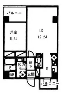 ヴォアラクテ西早稲田【2階】の間取り