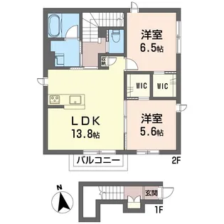 YMRレジデンス【2階】の間取り