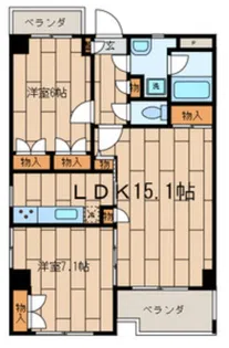 フィールドストーン調布【1階】の間取り