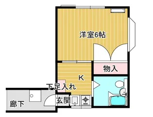 ラガーサイドハイツ【1階】の間取り