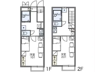 レオパレスStrand I【1階】の間取り
