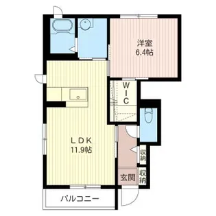 マイヨ・ベールA【1階】の間取り