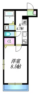 プライムメゾン日暮里【2階】の間取り