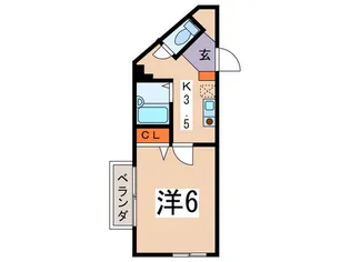 コラ-ルEB-1【2階】の間取り