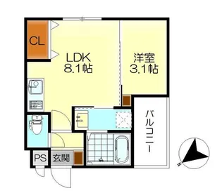 MOVE広古新開【2階】の間取り