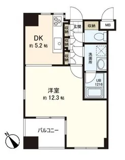 クレアセンターマーク【5階】の間取り