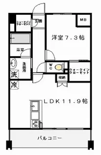 ブランベージュ【3階】の間取り