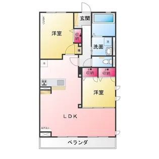 ラ エフディム ファミーユ【1階】の間取り