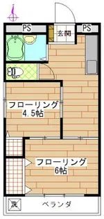 本橋マンション【2階】の間取り