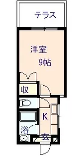 レジデンスブレイ【1階】の間取り
