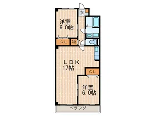 ヴィエント【3階】の間取り