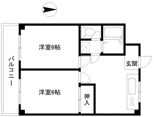 サンブランチマンション【2階】の間取り