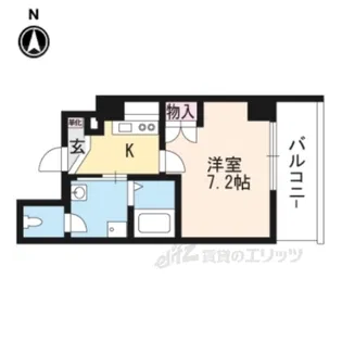 マインズ・コム四条大宮【8階】の間取り