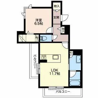 ロータスプランシェ向山【2階】の間取り