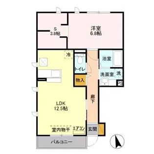 シエルツリーII【1階】の間取り