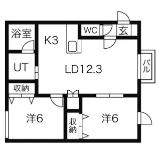 メゾンR【3階】の間取り