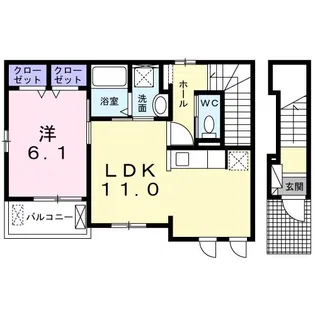 カームリー【2階】の間取り