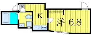 ローランギャロス四ツ木【1階】の間取り