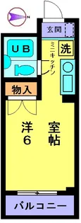 ラ・シャンブルはつざわ【2階】の間取り