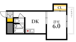 第1片山ビル【9階】の間取り