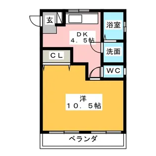 尾関コーポ【3階】の間取り