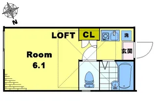 アイコート高田馬場【2階】の間取り