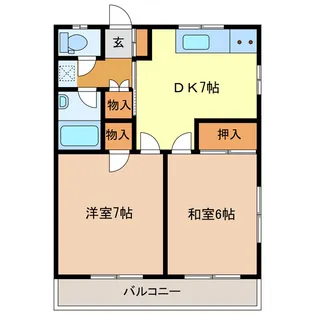 コーポ峠【2階】の間取り