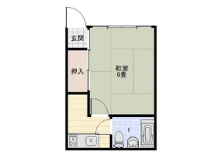 西津田ハイツB棟【1階】の間取り