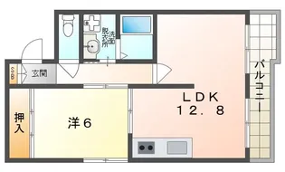 シャトーハイネ【6階】の間取り