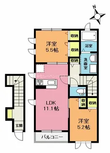 【SHM】フォレストガーデン II【2階】の間取り
