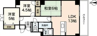 タウン藤垂園【4階】の間取り