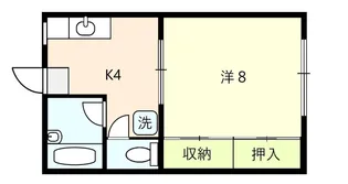 ハイツ立石【1階】の間取り