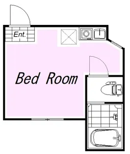 ユナイト星川クロックムッシュ【1階】の間取り