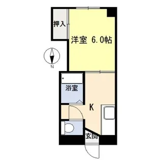 大沼ハイツ【3階】の間取り