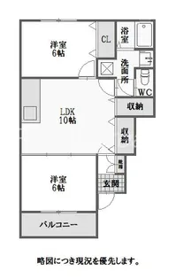 ナトゥラヴィータ壱番館【1階】の間取り