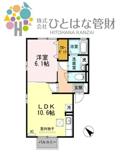 プランドール B【1階】の間取り