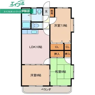 アビーロード【4階】の間取り